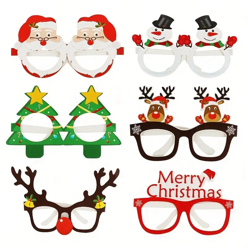 9pcs Festive Christmas Glasses