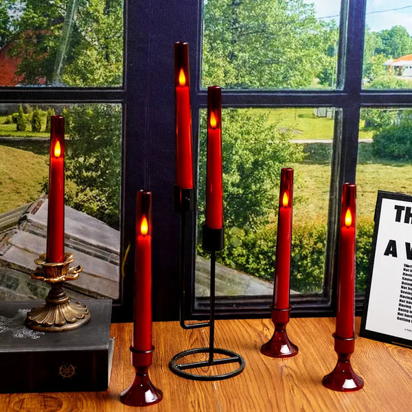 Kakoya Flameless Taper Candles, With Remote And Timer