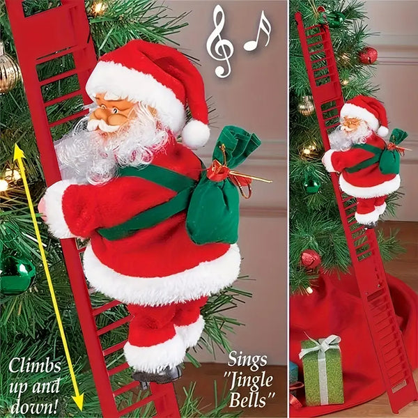 1pcs Creative Christmas Decorations Electric Climbing Ladder